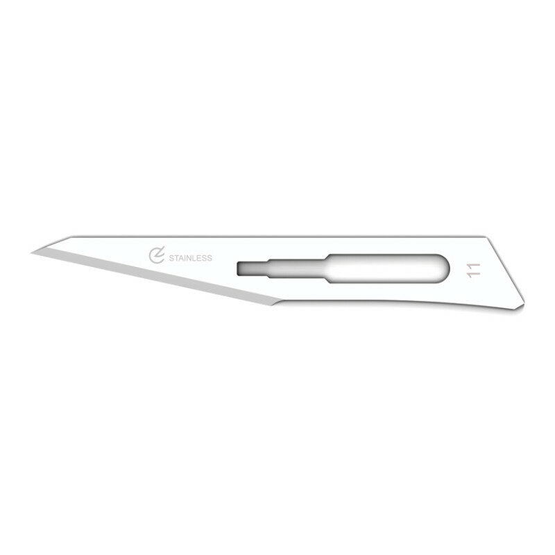 Lama Monouso Sterile Numero 11 Acciaio Inox 100 Pezzi-1