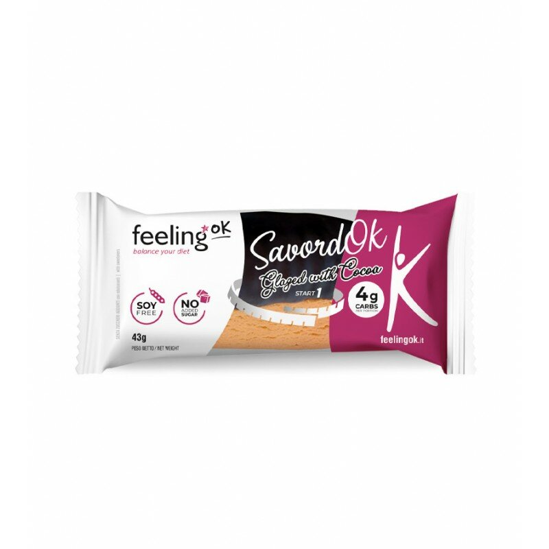 Feeling Ok Savoiardo Glassato Al Cacao 43g-1
