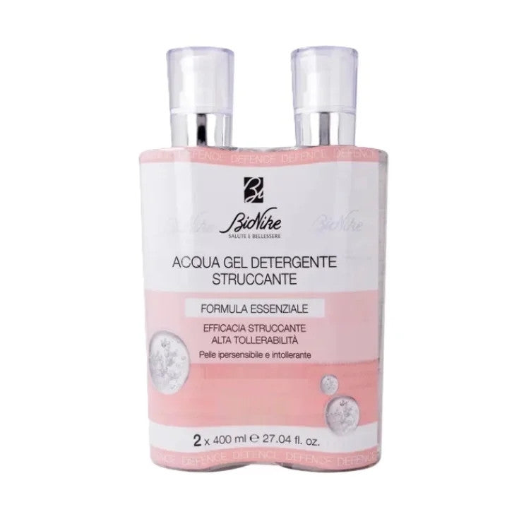 Bionike Defence Acqua Gel Detergente Struccante 2x400ml-2