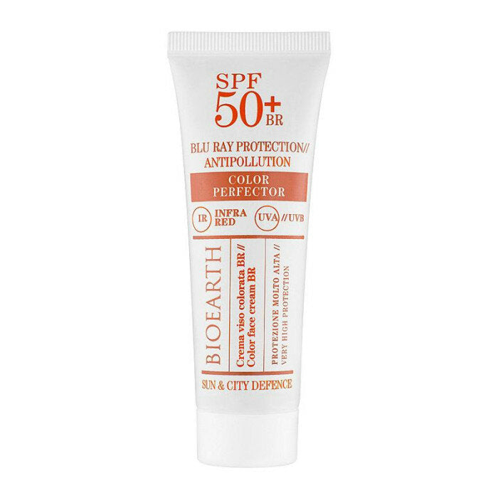 Bioearth Crema Solare Viso Color Perfector 50ml SPF50+-1
