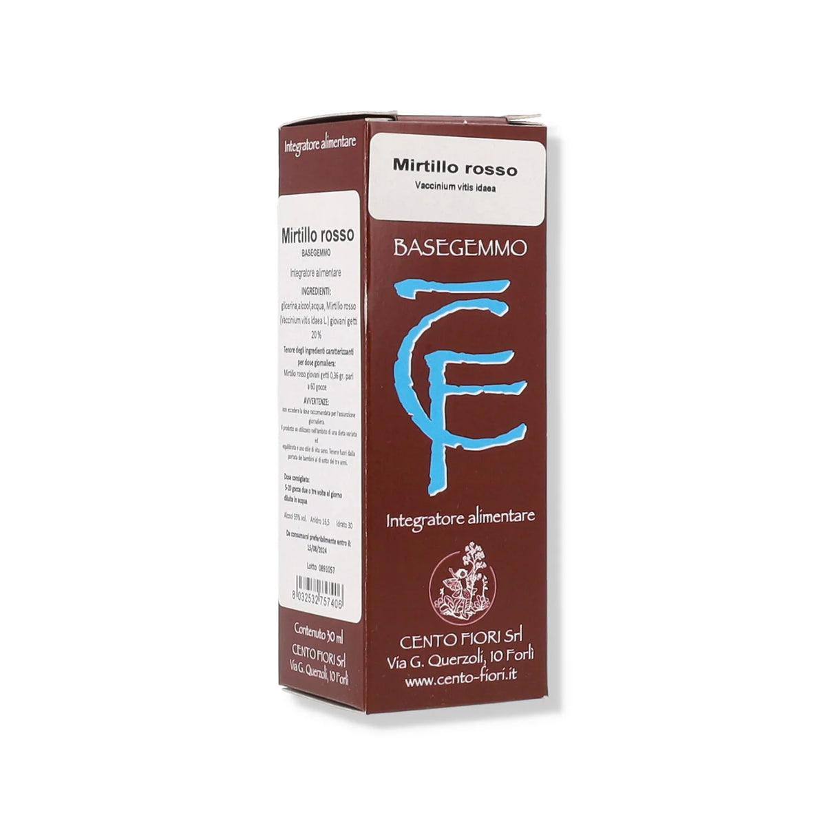 Cento Fiori Basegemmo Mirtillo Rosso 30 ml