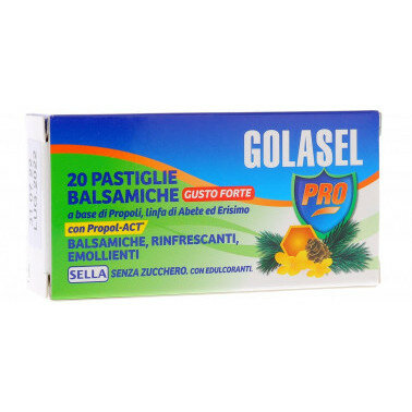 Sella Golasel Pro pastiglie balsamiche gusto forte 20 pastiglie-2