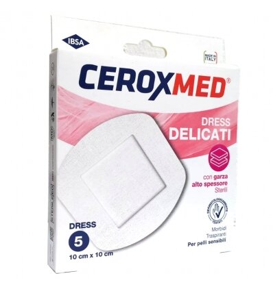 Ceroxmed Dress Cerotti Delicati Compresse 10x10cm 5 Pezzi-2