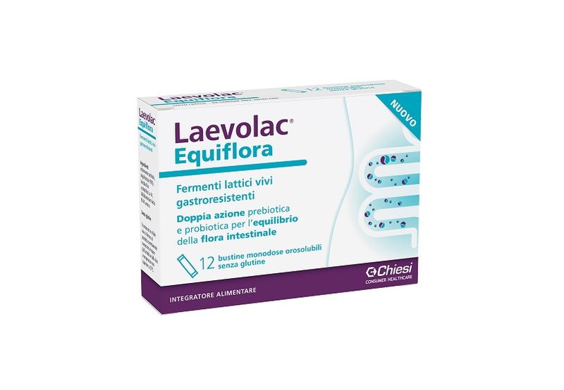 Laevolac Equiflora per l'equilibrio della flora intestinale 12 bustine-1