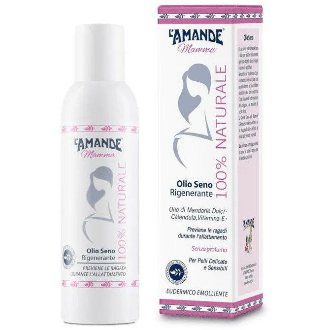 L'Amande Mamma Olio Seno Rigenerante 100% Naturale 150ml-2