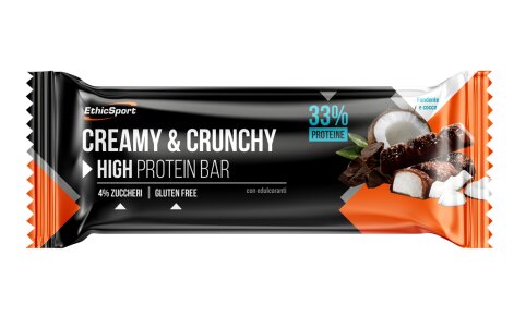 EthicSport Creamy&Crunchy Barretta Proteica Fondente E Cocco 30g-1