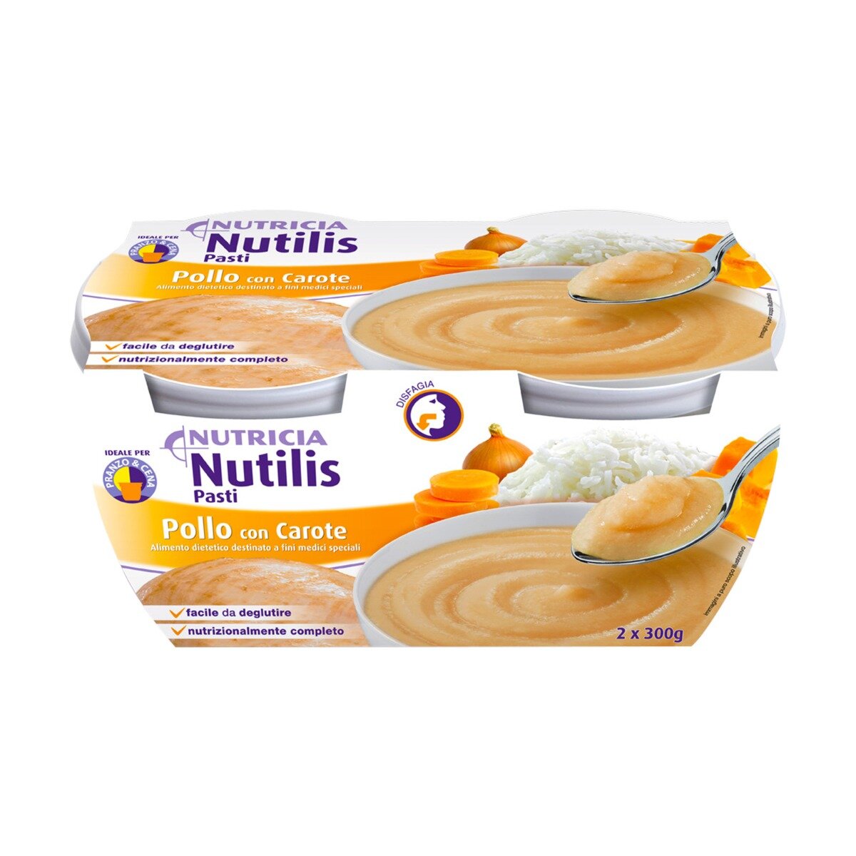 Nutilis Pasti Pollo Con Carote 2x300g-2