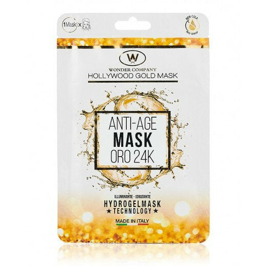 Wonder Hollywood Gold Mask Maschera viso oro 24k illuminante idratante-2