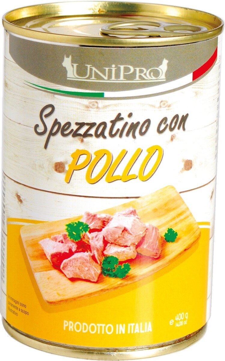 Unipro Spezzatino Con Pollo Cibo Umido Per Cani Adulti Barattolo 400g-1