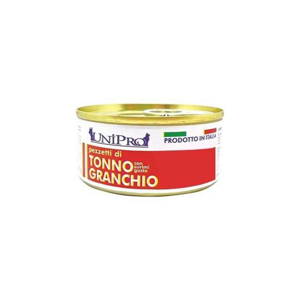 Unipro Pezzetti Di Tonno Con Surimi Granchio Cibo Umido Per Gatti Adulti Scatoletta 85g-2