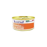 Unipro Pezzetti Di Tonno Con Salmone Cibo Umido Per Gatti Adulti Scatoletta 85g-2