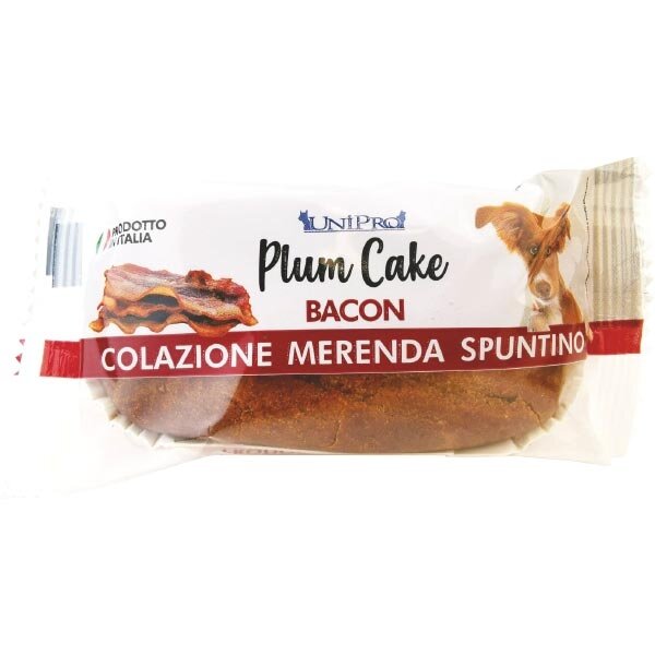 Unipro Plum Cake Al Bacon Alimento Complementare Per Cani 50g-2
