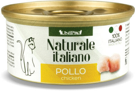 Unipro Naturale Italiano Cibo Umido Pollo Per Gatti Adulti Scatoletta 85g-2