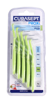 Curasept Proxi Prevention scovolino con testina angolata 09mm verde 5 pezzi-0