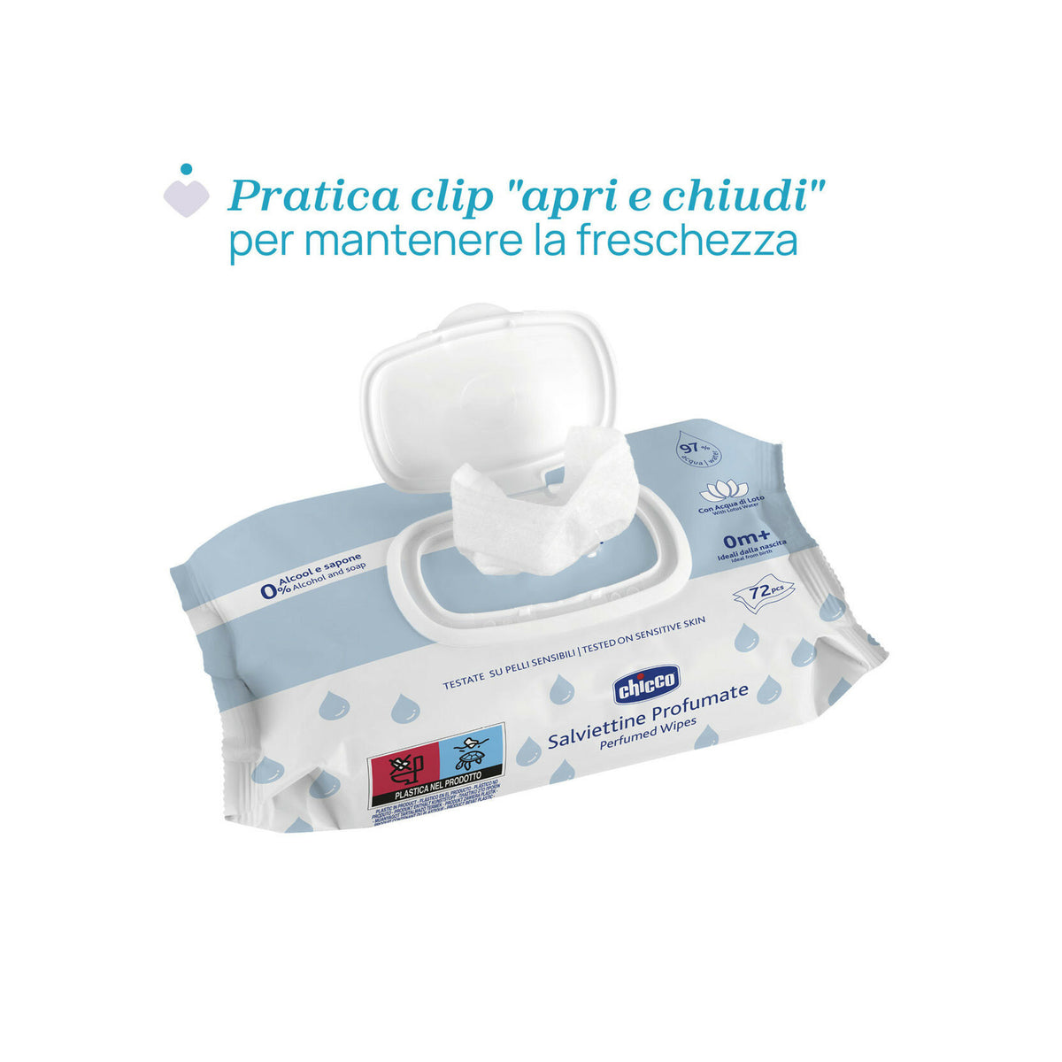 Chicco Salviettine Profumate 72 Pezzi-2