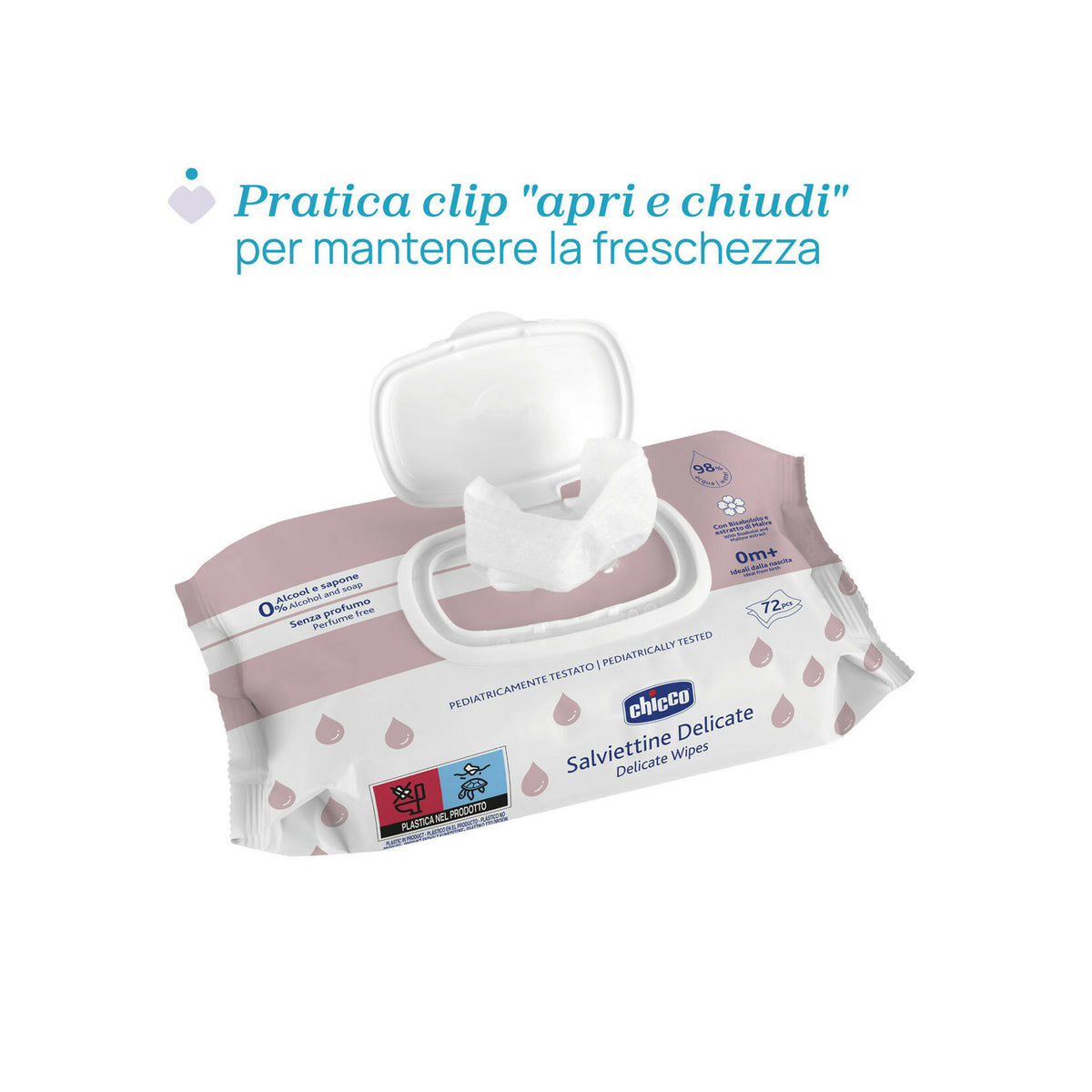 Chicco Salviettine Delicate 72 Pezzi-3
