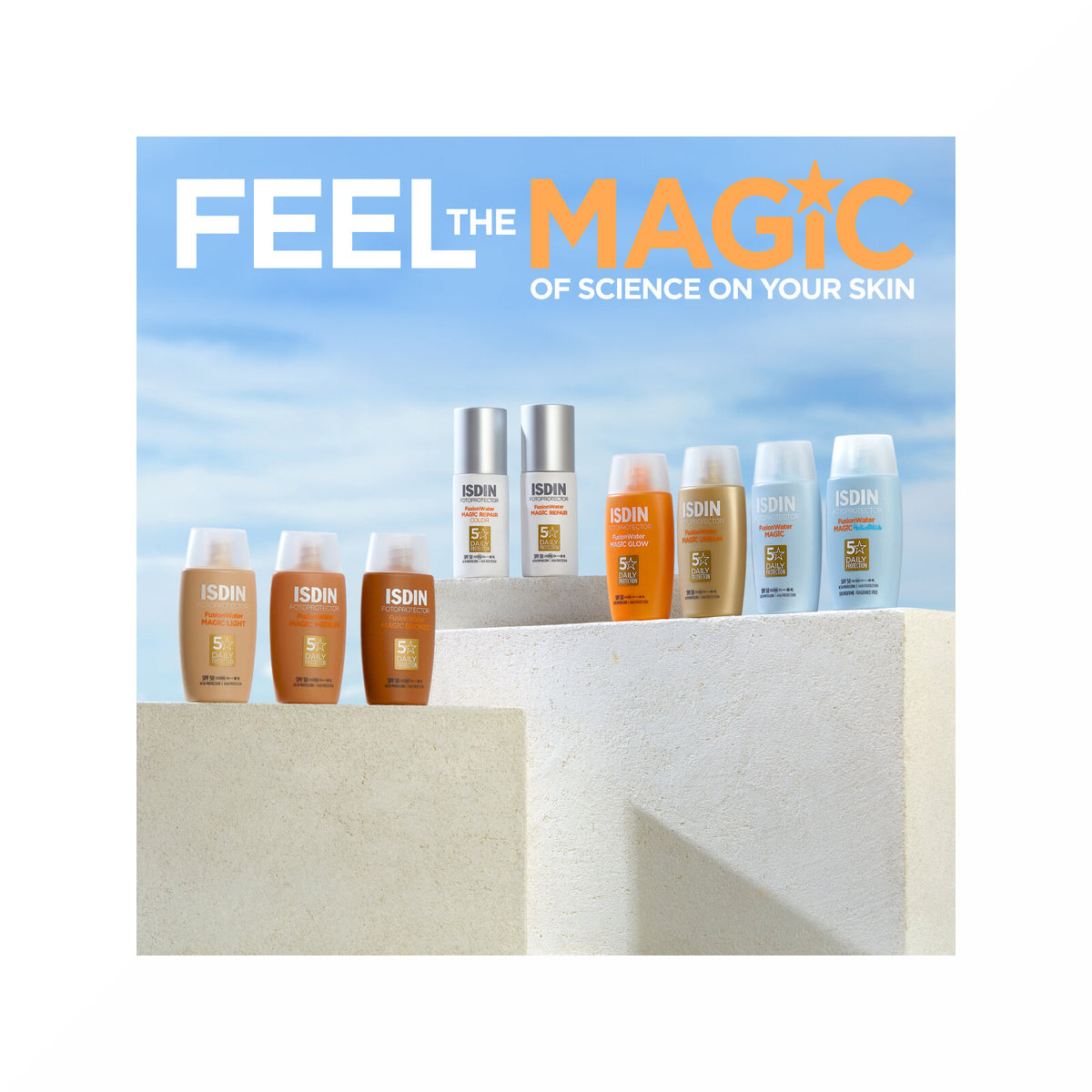 Isdin Fotoprotector Fusion Water Magic Repair Color 50ml SPF50-5