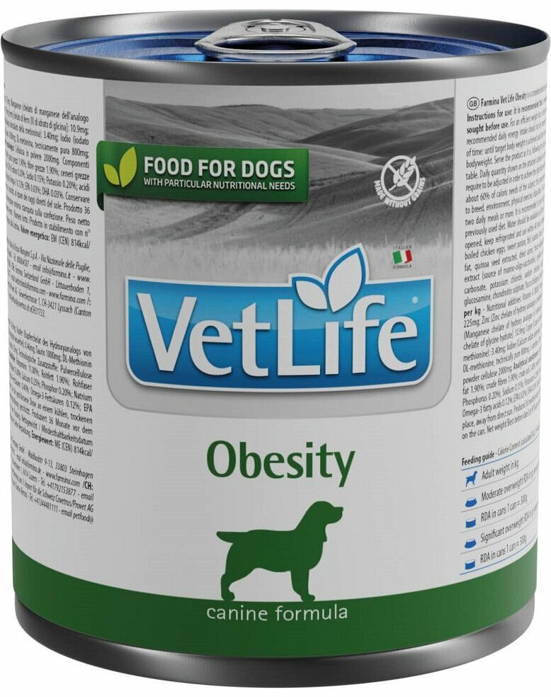 VET LIFE NAT DIET DOG OBES300G-1