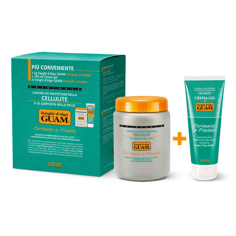 Guam Fanghi d'Alga Formula a Freddo 1kg di Fanghi d'Alga GUAM + 250ml Crema gel-2