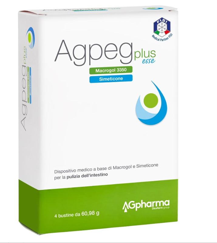 Agpeg Plus Esse per la pulizia dell'intestino 4 bustine-1