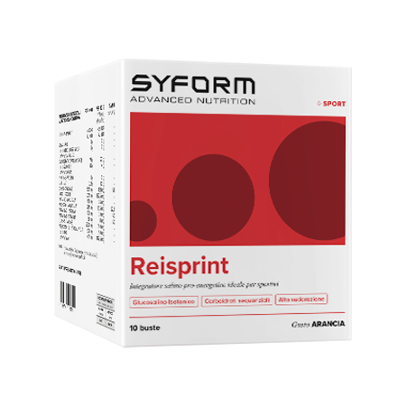 Syform Reisprint prodotto dietetico per sportivi gusto arancia 10 bustine