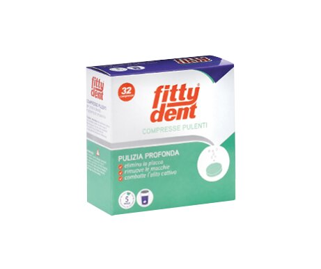 Fittydent compresse pulenti per protesi dentali e apparecchi ortodontici 32 compresse-2