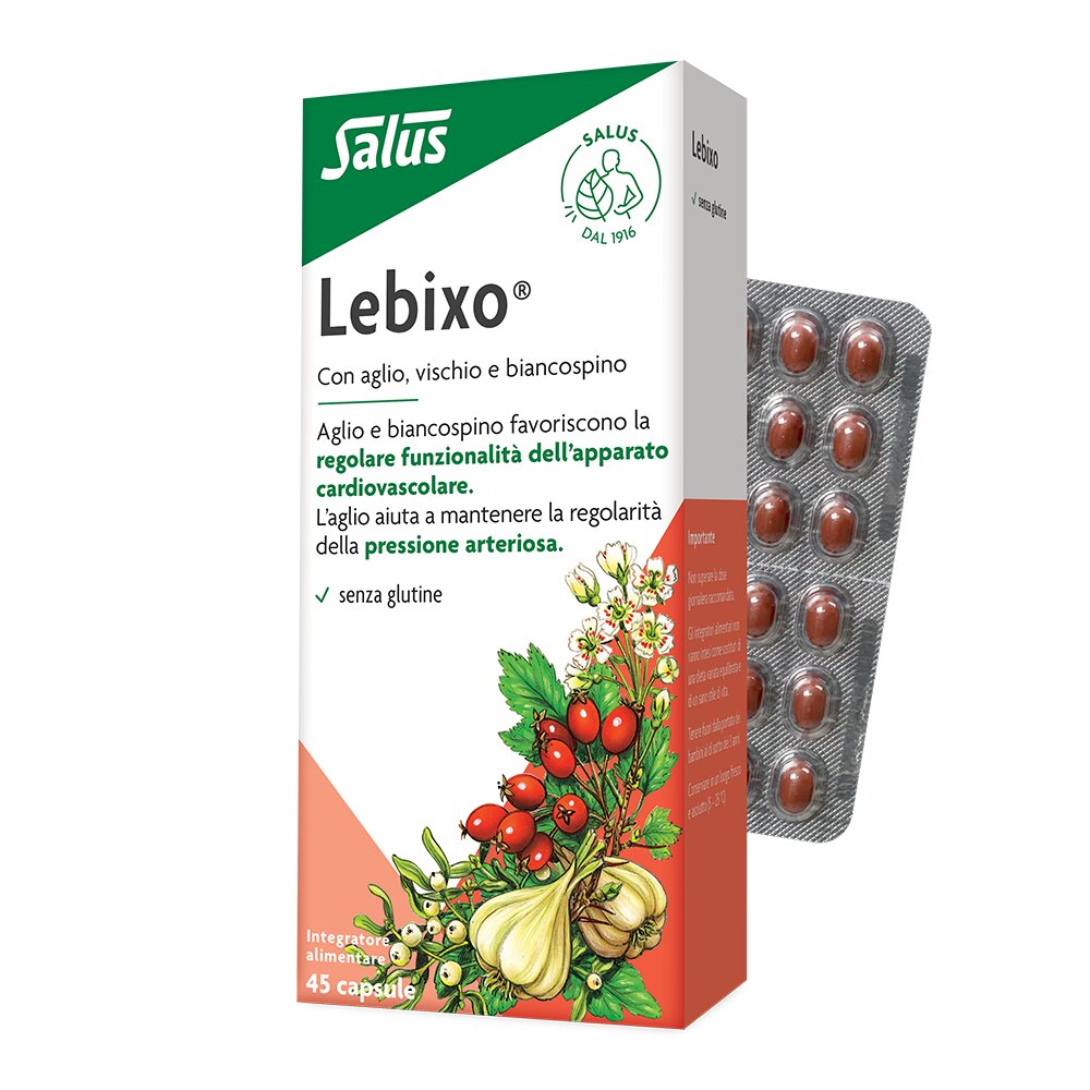 Salus Lebixo integratore di aglio, biancospino e vischio 45 capsule-2