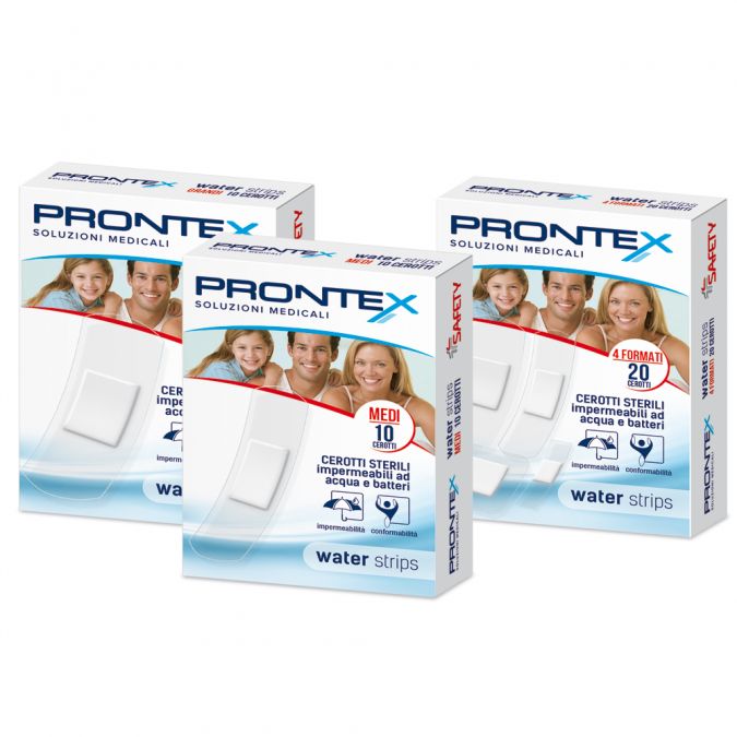 Prontex Water strips 10 cerotti grandi trasparenti