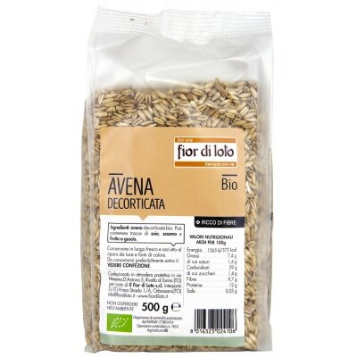 Fior di loto Cereali in chicchi avena decorticata biologica 500g-2