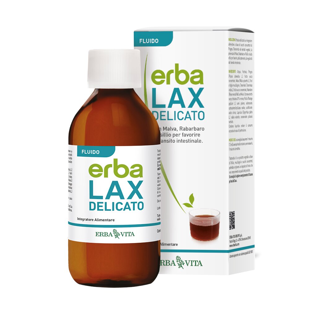 Erba Vita Erbalax delicato fluido utile per l'intestino 200ml-2