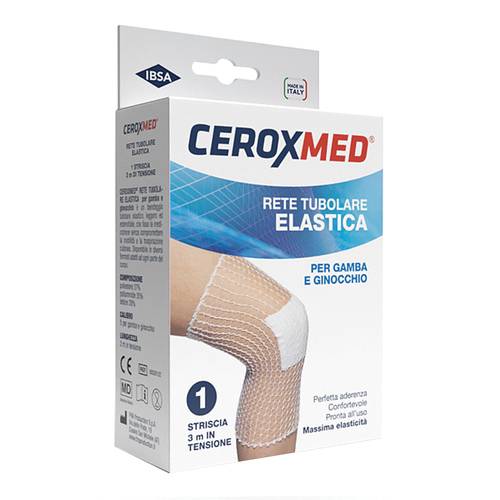 Ceroxmed Rete Tubolare Elastica per gamba e ginocchio 1 pezzo-3