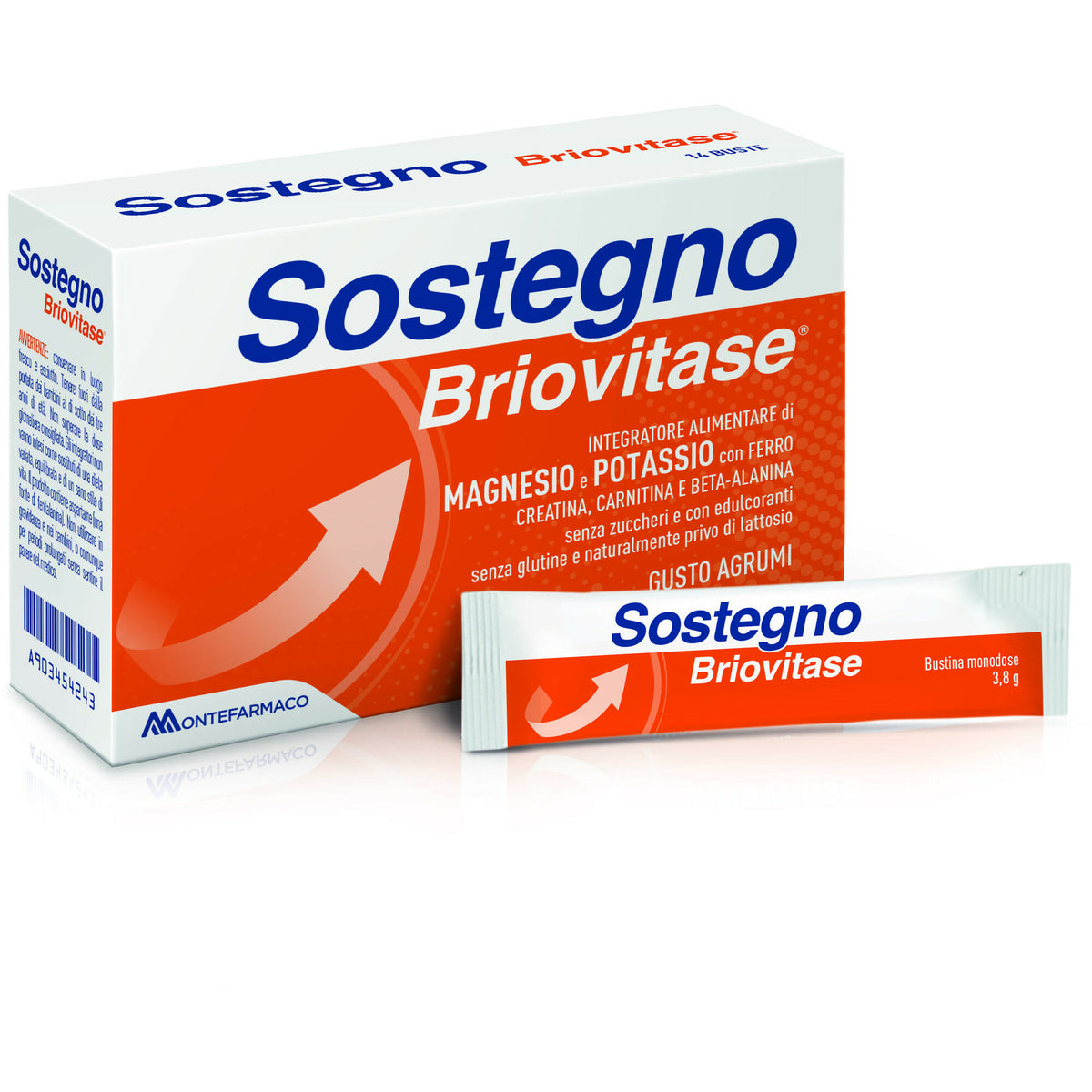 Briovitase Sostegno magnesio e potassio gusto Agrumi 14 buste-2