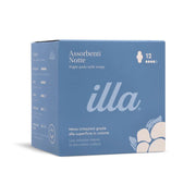 Illa care assorbente notte 100% cotone 12 pezzi