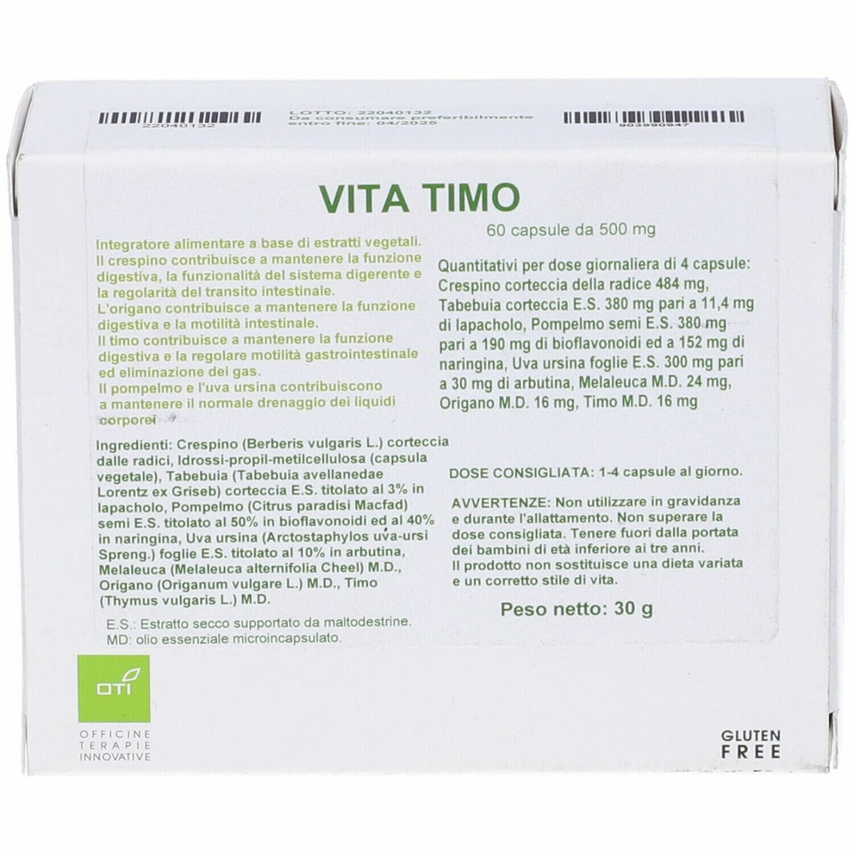 Oti Vita Timo 60 Capsule-1