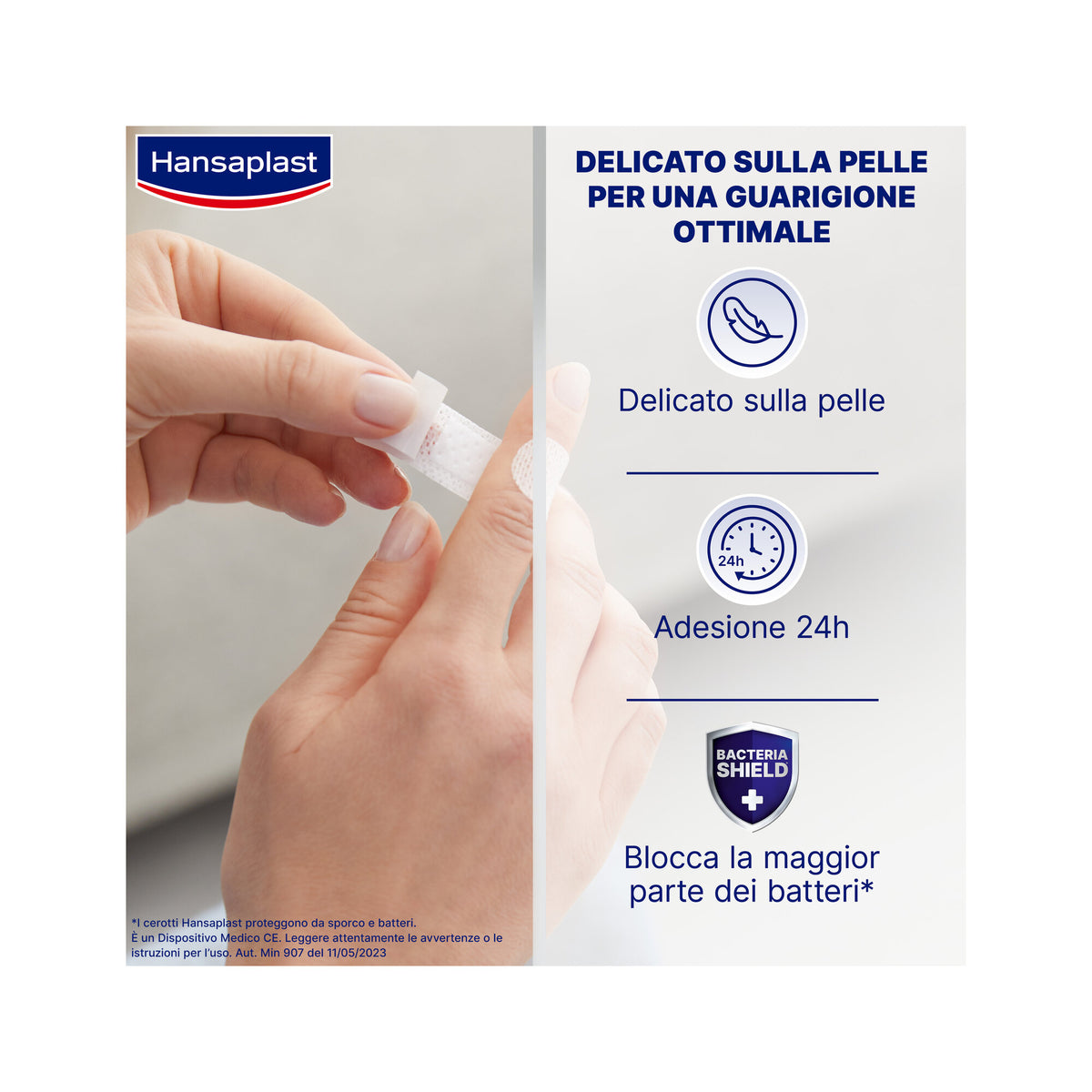 Hansaplast Cerotti Sensitive Delicati Per Pelli Sensibili 20 Pezzi In 2 Formati-2