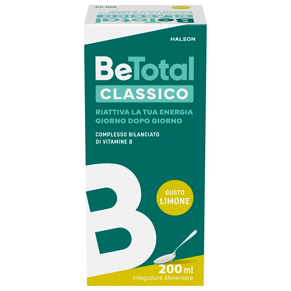 Be-Total Sciroppo Integratore Alimentare Vitamina B Sistema Immunitario Bambini Limone 100 ml-1