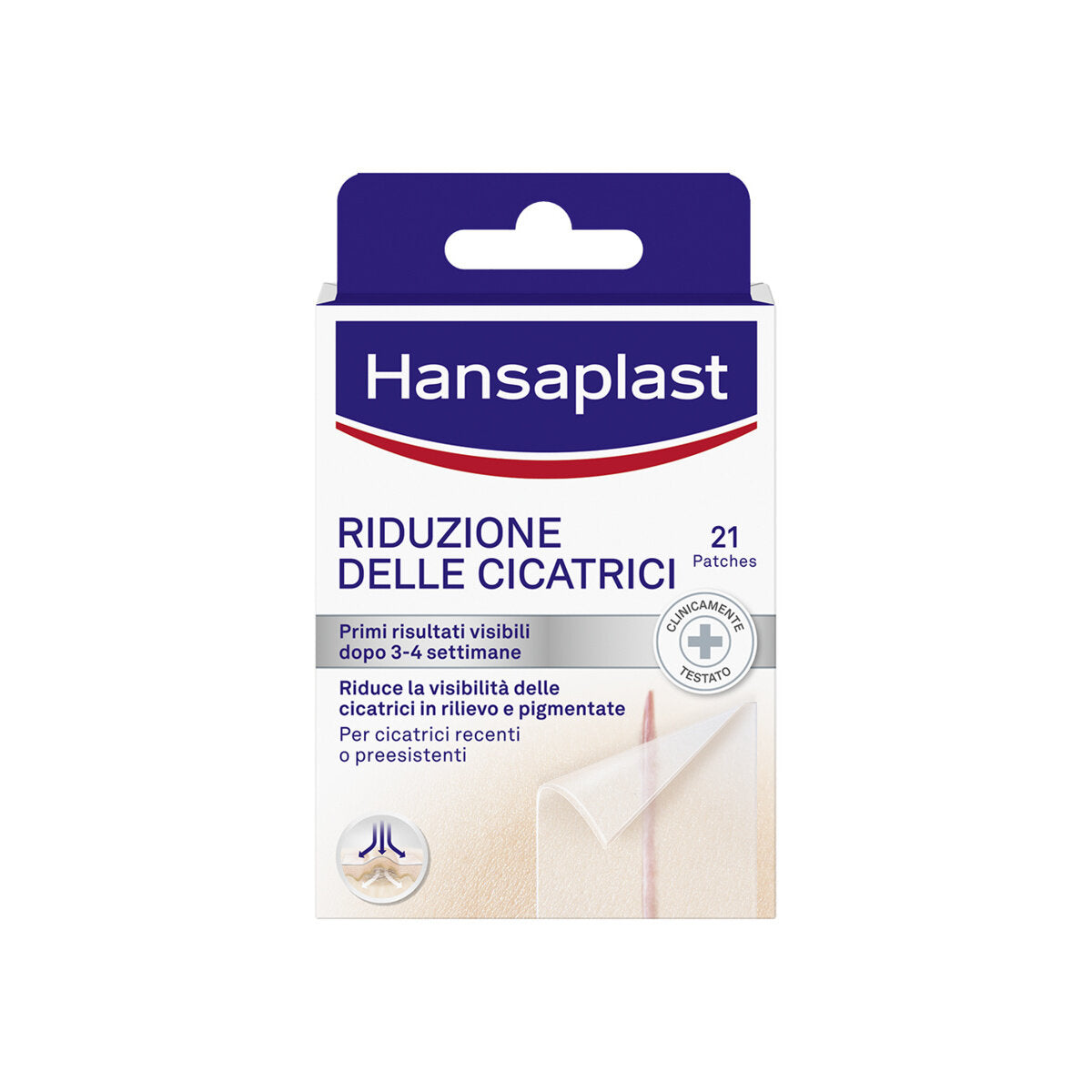 Hansaplast Cerotti Riduzione Delle Cicatrici Trasparenti E Discreti 21 Pezzi-1