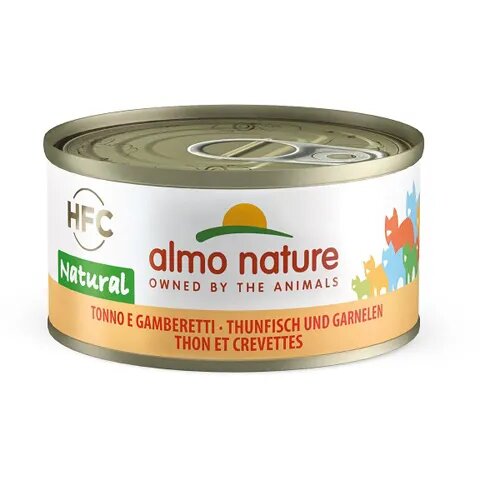 Almo Nature HFC Natural Tonno e Gamberetti alimento umido per gatti adulti 70g-2
