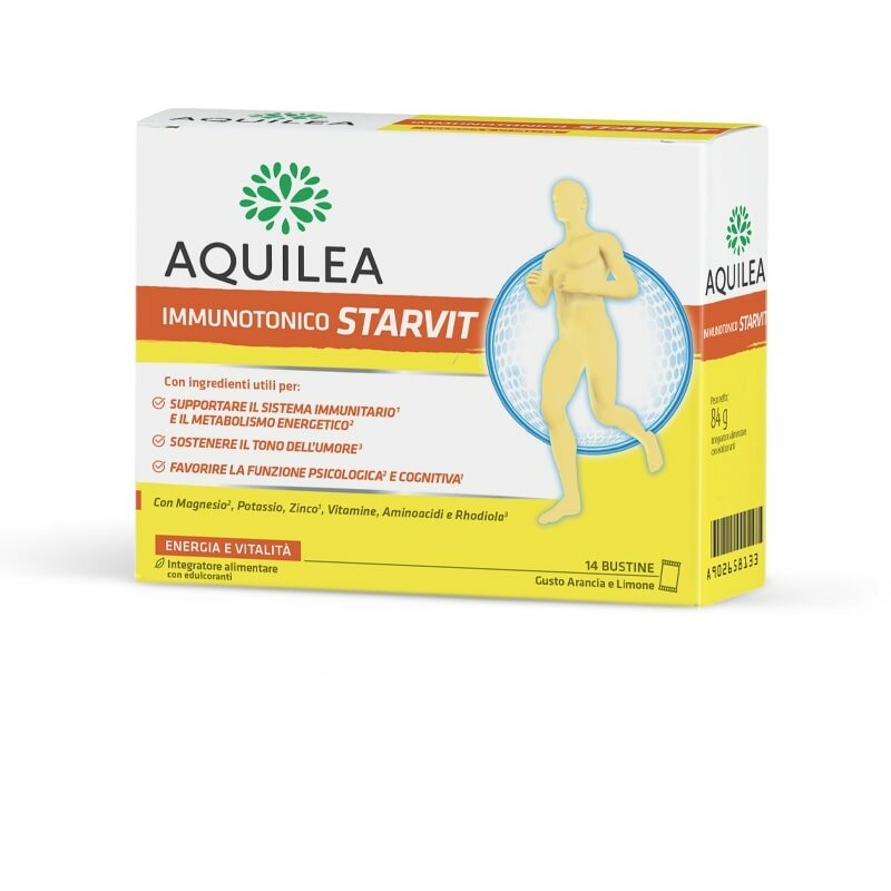 Starvit riduce la stanchezza e l'affaticamento 14 bustine gusto arancia-2