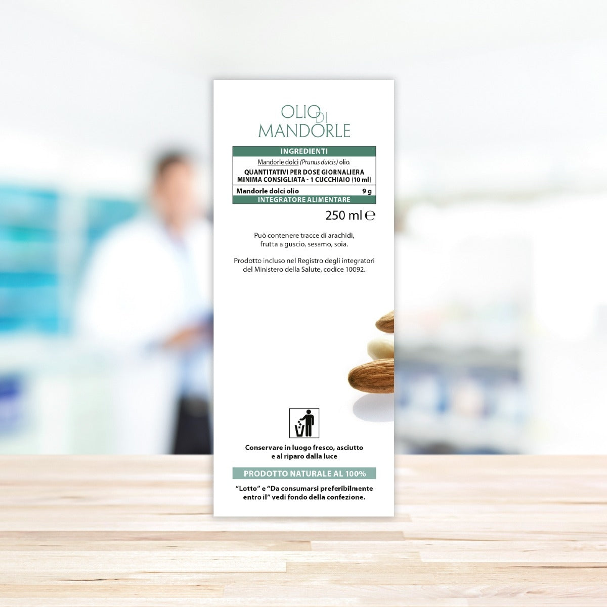 Aboca Olio Mandorle Dolci Alimentare 250ml-4