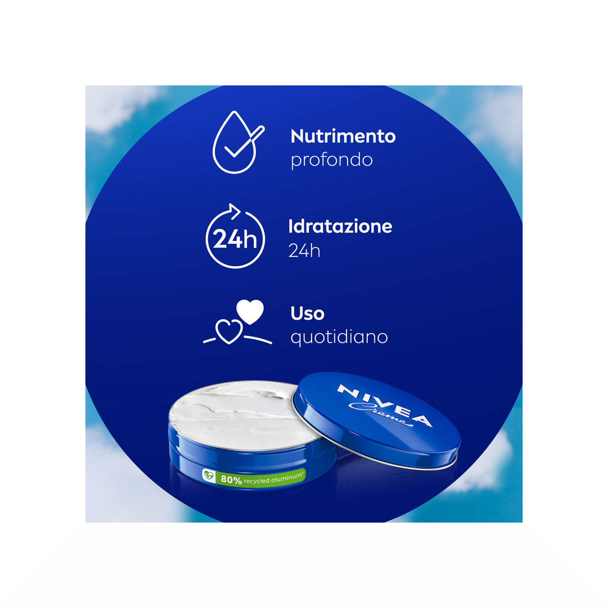 Nivea Creme 150ml Crema Idratante Corpo Viso E Mani Multiuso Con Eucerit Glicerina E Pantenolo-3