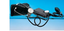 Sfigmomanometro Aneroide ad Alta Precisione con Fonendoscopio Bracciale con Chiusura in Velcro Cuscinetto in Gomma Soffieria Completa di Valvola-0