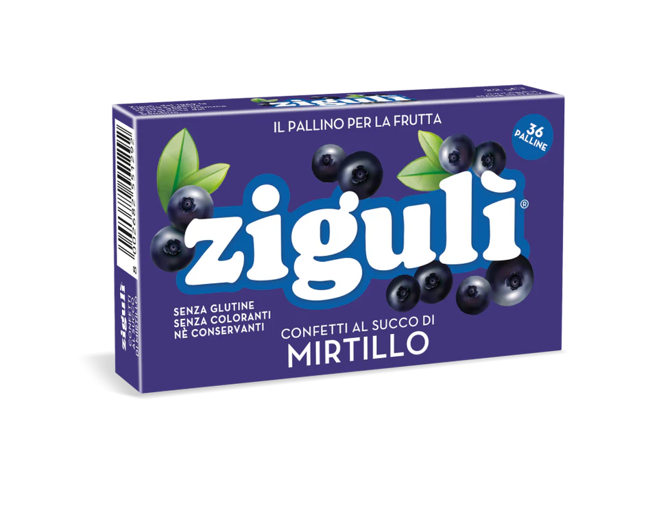 Zigulì Confetti al succo di Mirtillo 36 palline