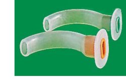 Cannula di Guedel Misura 3 Utilizzata per Mantenere Libera la Via Orofaringea in Pazienti Non Coscienti. il Corretto Posizionamento Mantiene la Lingua Aderente al Palato Inferiore-0