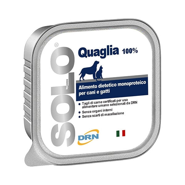 Solo Quaglia alimento monoproteico cani e gatti 300g-2