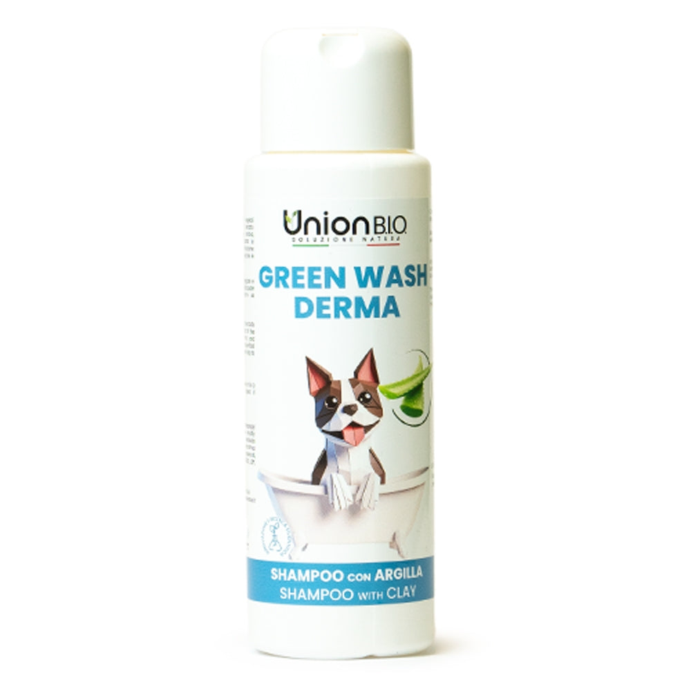 Union Bio Green Wash Derma Shampoo Con Argilla Per Cani 250ml-2