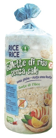 Rice&rice Gallette di Riso Senza Sale e Senza Lievito 100 g-0