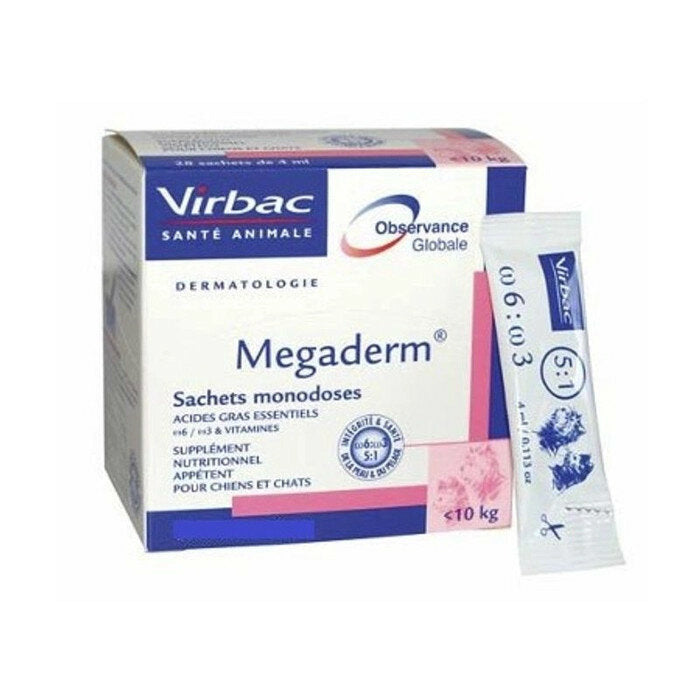 Megaderm mangime complementari per cani e gatti 22 sacchetti 8ml-2
