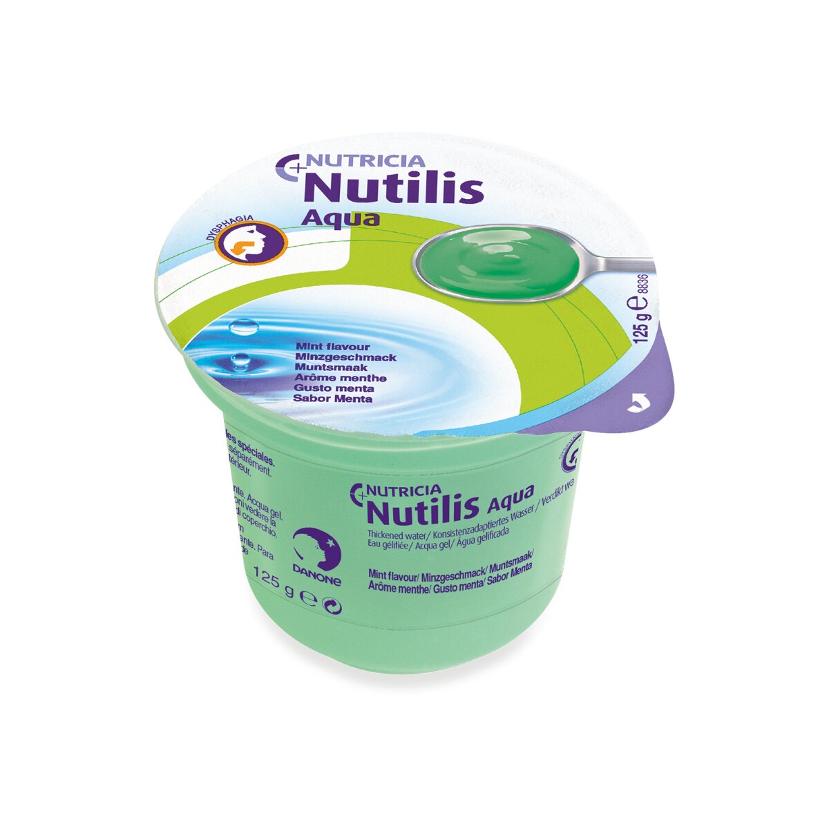 Nutricia Nutilis Aqua Gel alimento funzionale gusto menta 12x125g-2
