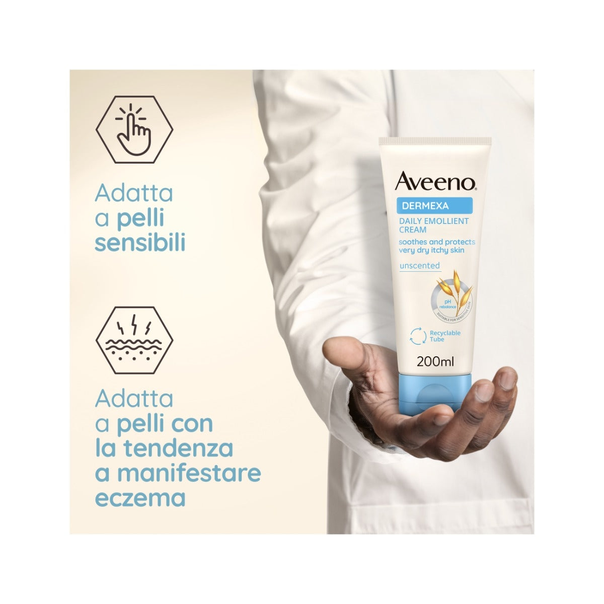 Aveeno Dermexa Crema Emolliente 200 ml-3